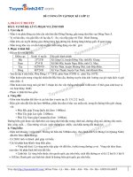 Đề cương ôn tập học kì 1 Dia ly lớp 12