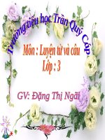 Bài giảng powerpoint lớp 3 LTVC tu ngu ve truong hoc