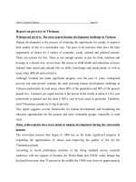 Unit 4: Economic Reports      Report on poverty in Vietnam         Human development is the process of