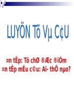 Bài giảng powerpoint lớp 3 luyen tu va cau tuan 14