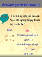 Bài giảng điện tử lớp 3 HK2 BT rut ve don vi TT