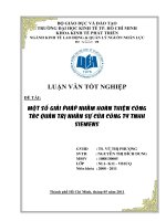 Một số giải pháp nhằm hoàn thiện công tác quản trị nhân sự của công ty trách nhiệm hữu hạn siemens