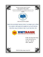 Một số giải pháp nâng cao hiệu quả công tác động viên khuyến khích tại ngân hàng thương mại cổ phần việt nam thương tín