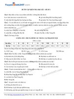 Đề ôn tập học kì 1 Dia Ly lớp 12 - đề số 1