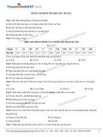 Đề ôn tập học kì 1 Dia Ly lớp 12 - đề số 2