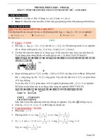 CASIO_BÀI 17_TÍNH NHANH BÀI TOÁN CÓ THAM SỐ  MŨ – LOGARIT