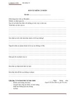 BẢN tự KIỂM cá NHÂN1