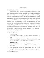 Chuyên đề thực tập Phân tích tình hình tài chính doanh nghiệp