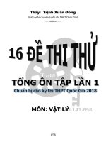 16 đề ôn thi tốt nghiệp môn Lý