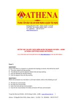 ĐỂ ÔN TẬP THI MÔN QUẢN TRỊ MẠNG CƠ BẢN – ACBN (ATHENA CERTIFIED BASIC NETWORK)