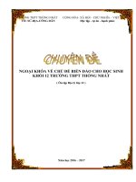 SKKN Ngoại khóa về chủ đề biển đảo cho học sinh khối 12 Trường THPT                                                      Thống Nhất.