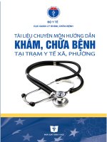 Tài liệu chuyên môn hướng dẫn khám, chữa bệnh tại trạm y tế xã, phường 