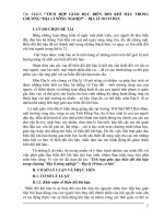 SKKN Tích hợp giáo dục biến đổi khí hậu trong chương “Địa lí nông nghiệp” – Địa lý 10 ban cơ bản