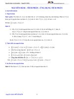 Chuyên đề tự luận nguyên hàm, tích phân và ứng dụng
