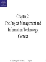 IT project management 3rd by THompson chappter 02 