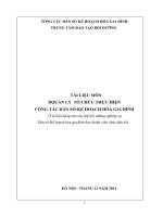 TÀI LIỆU môn  DQUẢN lý  tổ CHỨC THỰC HIỆN CÔNG tác dân số kế HOẠCH hóa GIA ĐÌNH 2017