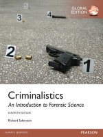 criminalistics an introduction to forensic science 11 th global edition by richard saferstein