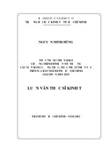 Một số giải pháp mở rộng tín dụng và dịch vụ nâng cao sức cạnh tranh cho các ngân hàng thương mại thành phố cần thơ   nguyễn minh hùng 