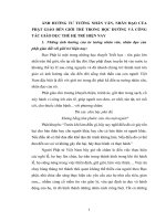 TÀI LIỆU THAM KHẢO   ẢNH HƯỞNG tư TƯỞNG NHÂN văn NHÂN đạo của PHẬT GIÁO đến GIỚI TRẺ học ĐƯỜNG và CÔNG tác GIÁO dục THẾ hệ TRẺ HIỆN NAY