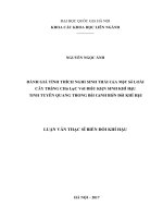 Đánh giá tính thích nghi sinh thái của một số loài cây trồng chủ lực với điều kiện sinh khí hậu tỉnh tuyên quang trong bối cảnh biến đổi khí hậu