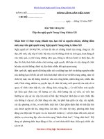 Bài thu hoạch nghị quyết trung ương 6 khóa XII của cán bộ lãnh đạo năm 2017 