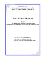 Báo cáo thực tập cơ sở về xây dựng quy trình soạn thảo và ban hành văn bản tại UBND cấp xã