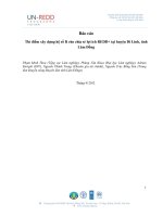 Báo cáo Thí điểm xây dựng hệ số R cho chia sẻ lợi ích REDD+ tại huyện Di Linh, tỉnh Lâm Đồng