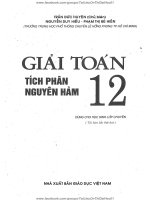 GIẢI TOÁN 12 NGUYÊN HÀM – TÍCH PHÂN
