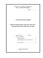 SKKN PHƯƠNG PHÁPHƯỚNG DẪN HỌC SINH GIẢI  BÀI TẬP PHẦN DÒNG ĐIỆN XOAY CHIỀU