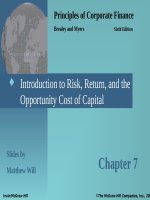 Principles of cororate finance 6th brealey myers chapter 07 