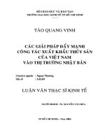 Các giải pháp đẩy mạnh công tác xuất khẩu thủy sản của việt nam vào thị trường nhật bản 