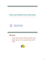 Đánh giá nghiệm pháp chẩn đoán 