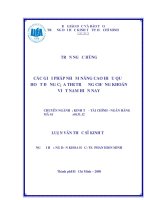 Các giải pháp nhằm nâng cao hiệu quả hoạt động của thị trường chứng khoán việt nam hiện nay 