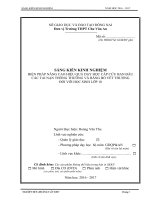 SKKN BIỆN PHÁP NÂNG CAO HIỆU QUẢ DẠY HỌC CẤP CỨU BAN ĐẦU CÁC TAI NẠN THÔNG THƯỜNG VÀ BĂNG BÓ VẾT THƯƠNG ĐỐI VỚI HỌC SINH LỚP 10.