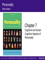 Personality classic theories and modern research 6th chapter 7 cognitive and social conitive aspects of personality