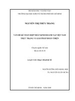 Vấn đề kế toán hợp nhất kinh doanh tại việt nam thực trạng và giải pháp hoàn thiện 