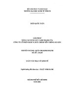 Giải pháp nâng cao năng lực cạnh tranh của công ty cổ phần dịch vụ bưu chính viễn thông sài gòn 