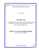 BAO CAO KHOA LUAN TOT NGHIEP ỨNG DỤNG PHẦN MỀM MỘT CỬA ĐIỆN TỬ VÀO GIẢI QUYẾT TTHC TẠI BỘ PHẬN MỘT CỬA UBND XÃ HÒA BÌNH  HUYỆN HOÀNH BỒ  TỈNH QUẢNG NINH
