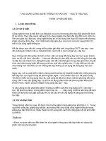 ỨNG DỤNG CÔNG NGHỆ THÔNG TIN VÀO DẠY HỌC