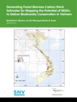 Generating Forest Biomass Carbon Stock Estimates for Mapping the Potential of REDD+ to Deliver Biodiversity Conservation in Vietnam