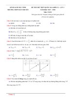 Đề thi thử THPT Quốc gia khối 12 lần 1 năm 20172018 môn Toán  THPT Hàn Thuyên