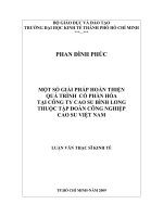 Một số giải pháp hoàn thiện quá trình cổ phần hóa tại công ty cao su bình long thuộc tập đoàn công nghiệp cao su việt nam kinh tế 