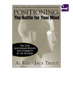 Positioning  the battle for your mind
