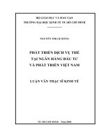 Phát triển dịch vụ thẻ tại ngân hàng đầu tư và phát triển việt nam 