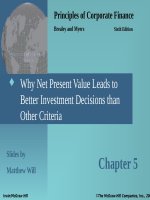 Principles of cororate finance 6th brealey myers chapter 05 