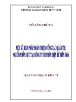 Một số biện pháp hoàn thiện công tác quản trị nguồn nhân lực tại công ty cổ phần điện tử biên hòa 