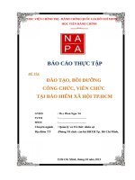 To Bia Đào tạo, bồi dưỡng công chức,viên chức tại Bảo hiểm xã hội TP.HCM