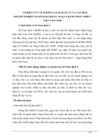 Nghiên cứu về phong cách quản lý và văn hóa doanh nghiệp tại sở giao dịch 1 ngân ghàng phát triển việt nam VDB 