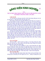 ĐỀ TÀI : MỘT SỐ BIỆN PHÁP TRONG VIỆC XÂY DỰNG MÔI TRƯỜNG XANH SẠCH ĐẸP Ở TRƯỜNG MẪU GIÁO