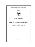 Volatility in stock return series of vietnam stock market 